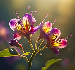 close up of purple flower