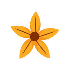 Flower icon vector. Garden illustration sign. Flora symbol or logo.