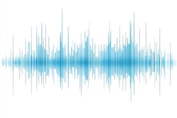 Abstract blue sound wave digital audio frequency.