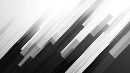 Obraz premium Abstract grayscale diagonal lines background, website header