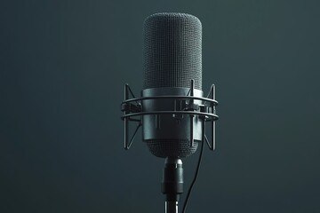 old fashion gray microphone