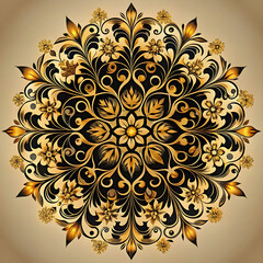 black floral ornaments