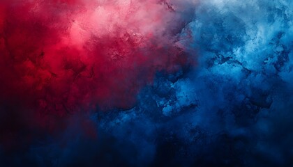 Obraz premium Abstract Red And Blue Ink Wash Painting