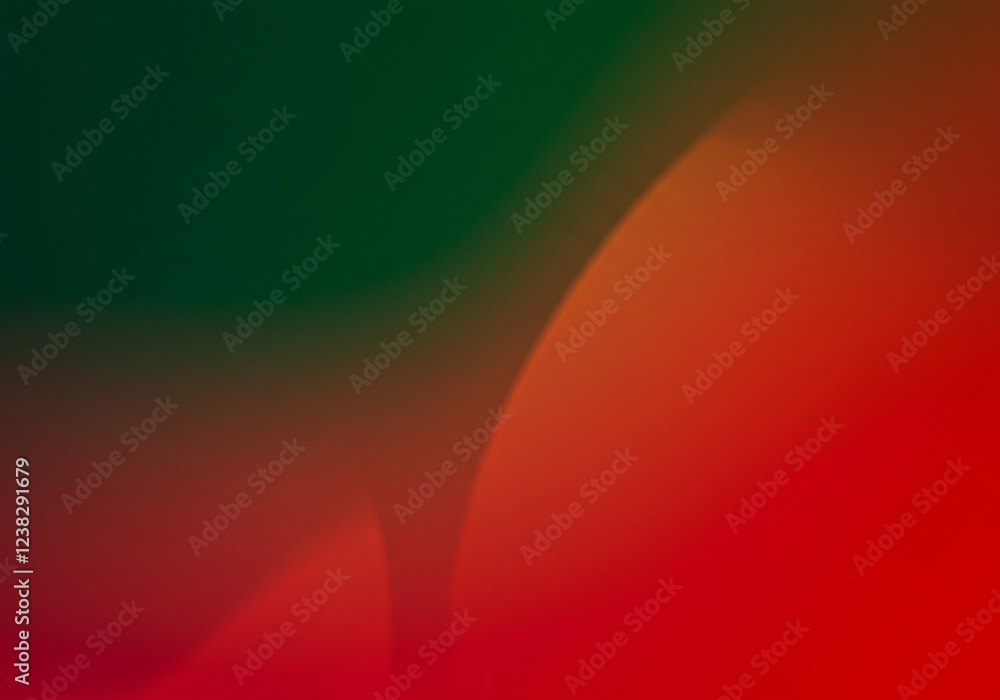 Poster vertically transitioning gradient from green to red, creating a clean, yet vibrant and energetic bac