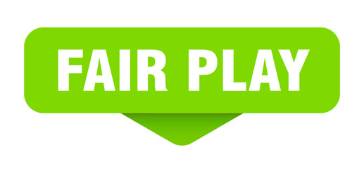 fair play sticker. fair play sign on transparent background