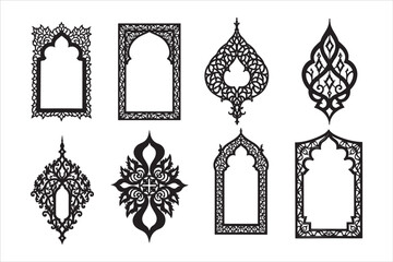 Fototapeta premium Islamic Laser Cut Vector