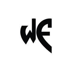 WF monogram logo design letter text name symbol monochrome logotype alphabet character simple logo