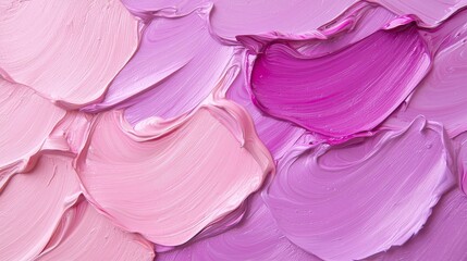 Obraz premium Vibrant pink and purple abstract painting, a swirl of texture modern art