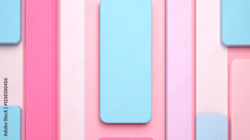 Poster modern abstract background with colorful rectangles and soft pastel tones for creative design projec