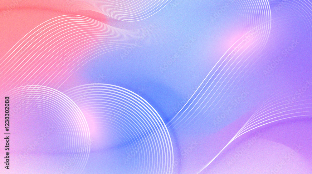 Poster Pastel gradient background with circular pattern
