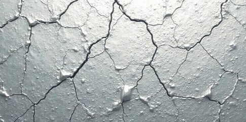 Fototapeta premium Silver surface with shallow cracks and scratches, texture, flaws, imperfections