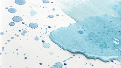 Soft blue stain on a harmony background with subtle watercolor splashes, soft blue, tranquil, stain