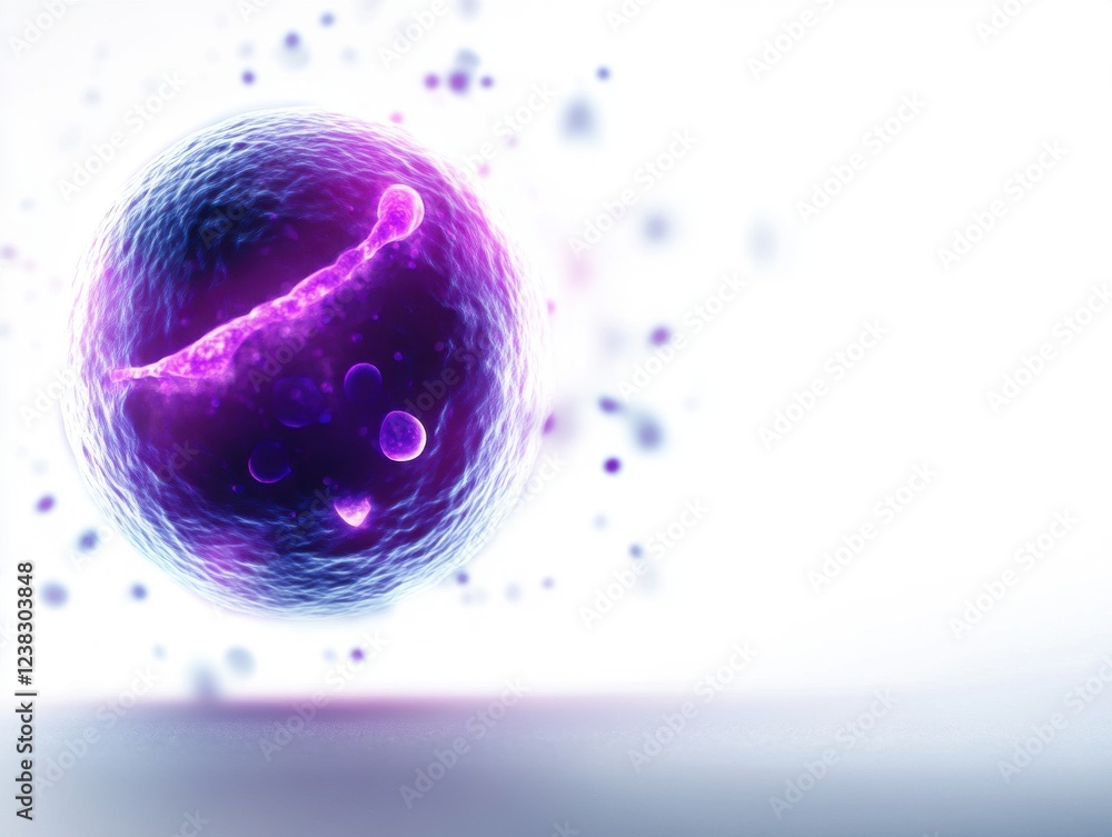 Poster an abstract representation of a particle, showcasing vibrant colors and energy dynamics, symbolizing