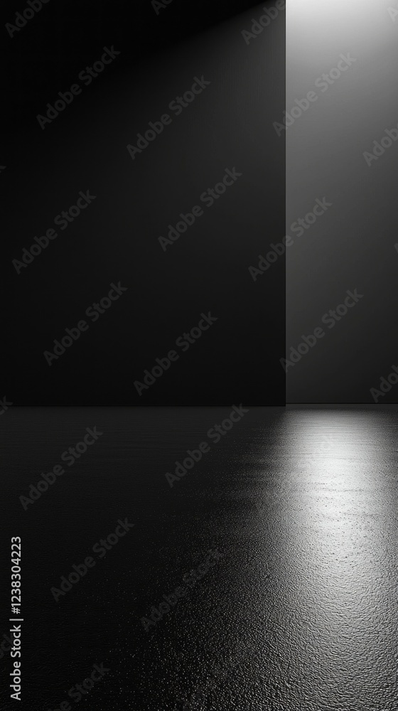 Poster a stark contrast between deep black and brilliant light creates an atmospheric setting. the smooth s