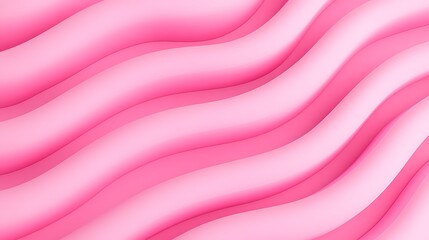 Obraz premium Soft Pink Curves in Wavy Pattern for Background and Design Purposes, Abstract Art and Modern Aesthetic