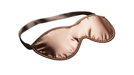 Silk sleep mask resting on transparent background for better sleep