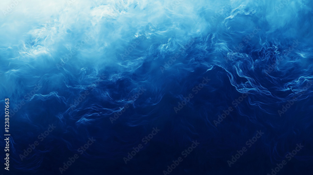 Aufkleber sleek liquid background featuring smooth blue gradients and flowing textures for creative projects. 
