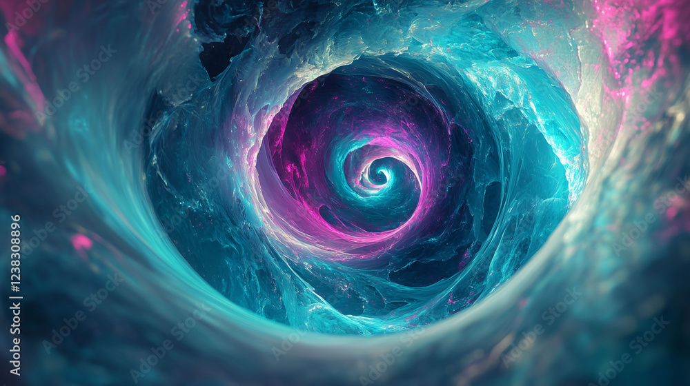 Poster mesmerizing swirling liquid background evokes a sense of depth and wonder in vibrant hues at any tim