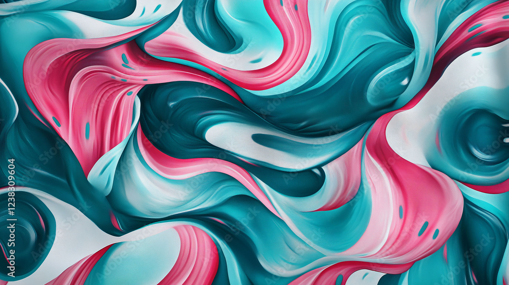 Poster mesmerizing swirling liquid background with vibrant colors and fluid motion. generative ai
