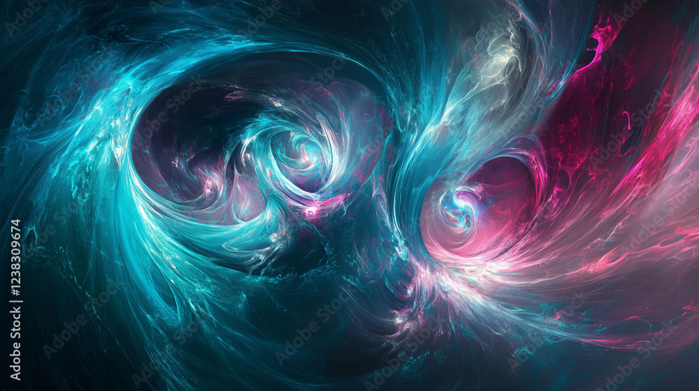 Poster swirling liquid background with mesmerizing colors in abstract design. generative ai