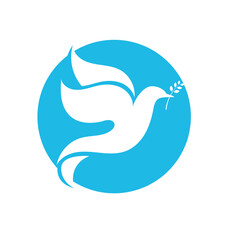 bird logo icon isolated vector illustration template design