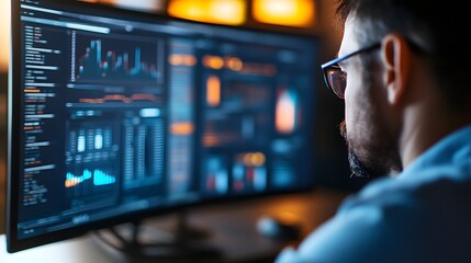 High Tech Command Center for Real Time Marketing Analytics and Performance Monitoring