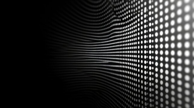 Abstract digital wave flowing in dark space, website background