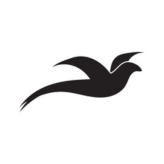 bird logo icon isolated vector illustration template design