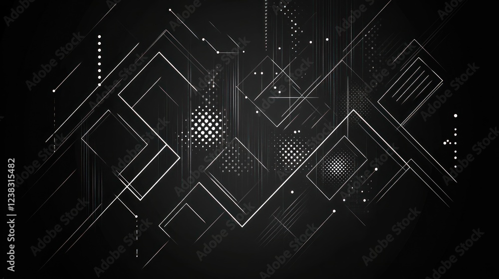 Poster abstract digital network connection background