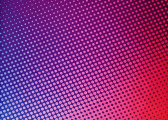 Abstract Red Purple Halftone Dots Gradient Texture Digital Technology Background