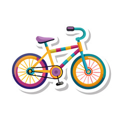 Obraz premium Colorful bicycle sticker