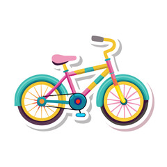 Retro-styled bicycle sticker