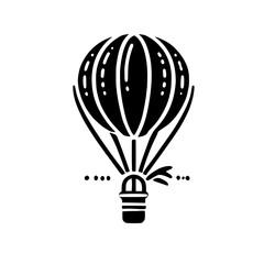 Obraz premium Vintage Hot Air Balloon Illustration: A Journey of Freedom and Exploration