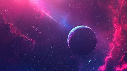 A mesmerizing space background filled with stars and galaxies.