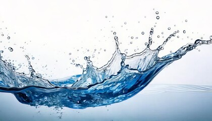 splash of water white background