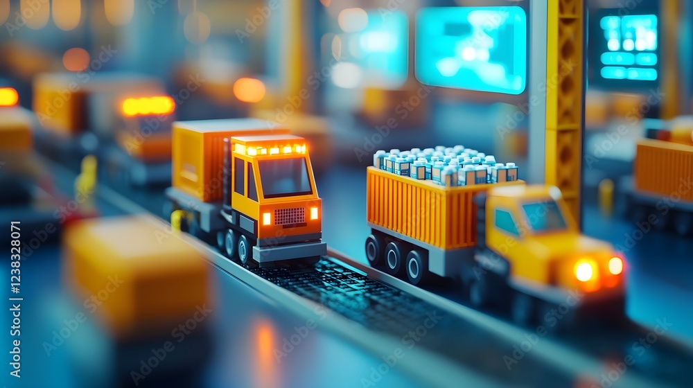 Poster autonomous robots and digital systems powering efficient e commerce warehouse