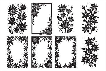 Laser Cut Flower Vector 