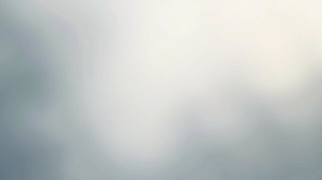 Soft White And Grey Blurred Abstract Background With Smooth Gradient.
