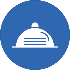 Serving Tray glyph circle icon