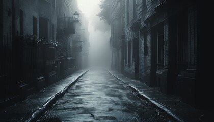 Fototapeta premium Enigmatic Urban View at Night