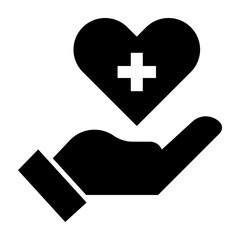 Obraz premium Health Care Glyph Icon Design