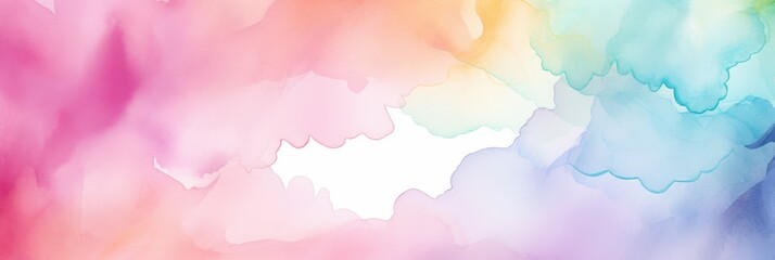Naklejka premium Soft Pastel Watercolor Background with Subtle Blends of Pink, Blue, and Orange for Creative Projects and Designs