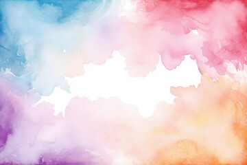 Beautiful Abstract Watercolor Vignette with Soft Colors and Gradients for Creative Backgrounds, Textures, and Artistic Projects