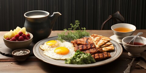 breakfast on the table