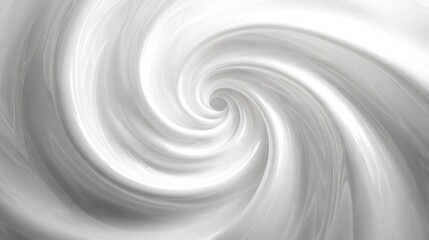 Obraz premium Swirling white cream vortex abstract background texture
