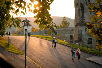 Sub Tampa Brasov Autumn Sunset view