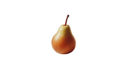 Ripe pear isolated on transparent background representing healthy eating habits