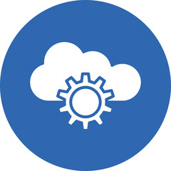 PaaS Icon glyph circle icon