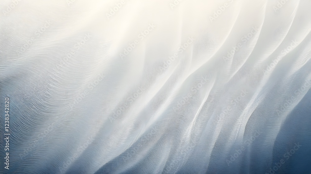 Poster abstract gray white draped fabric texture background elegant soft smooth subtle waves digital design