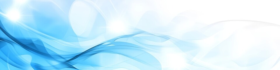 Fototapeta premium Abstract Background, Futuristic Waves in Light and Shadow Blue and White Gradient Design